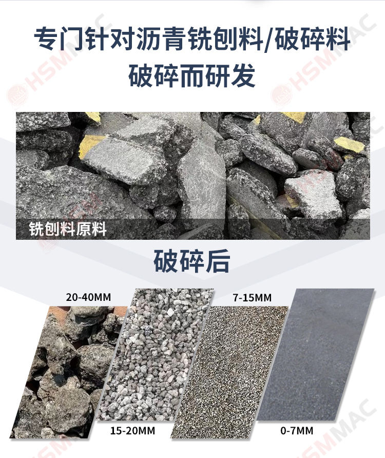 破碎铣刨料用全自动液压双齿辊破碎机效果 破碎铣刨料用全自动液压双齿辊破碎机效果